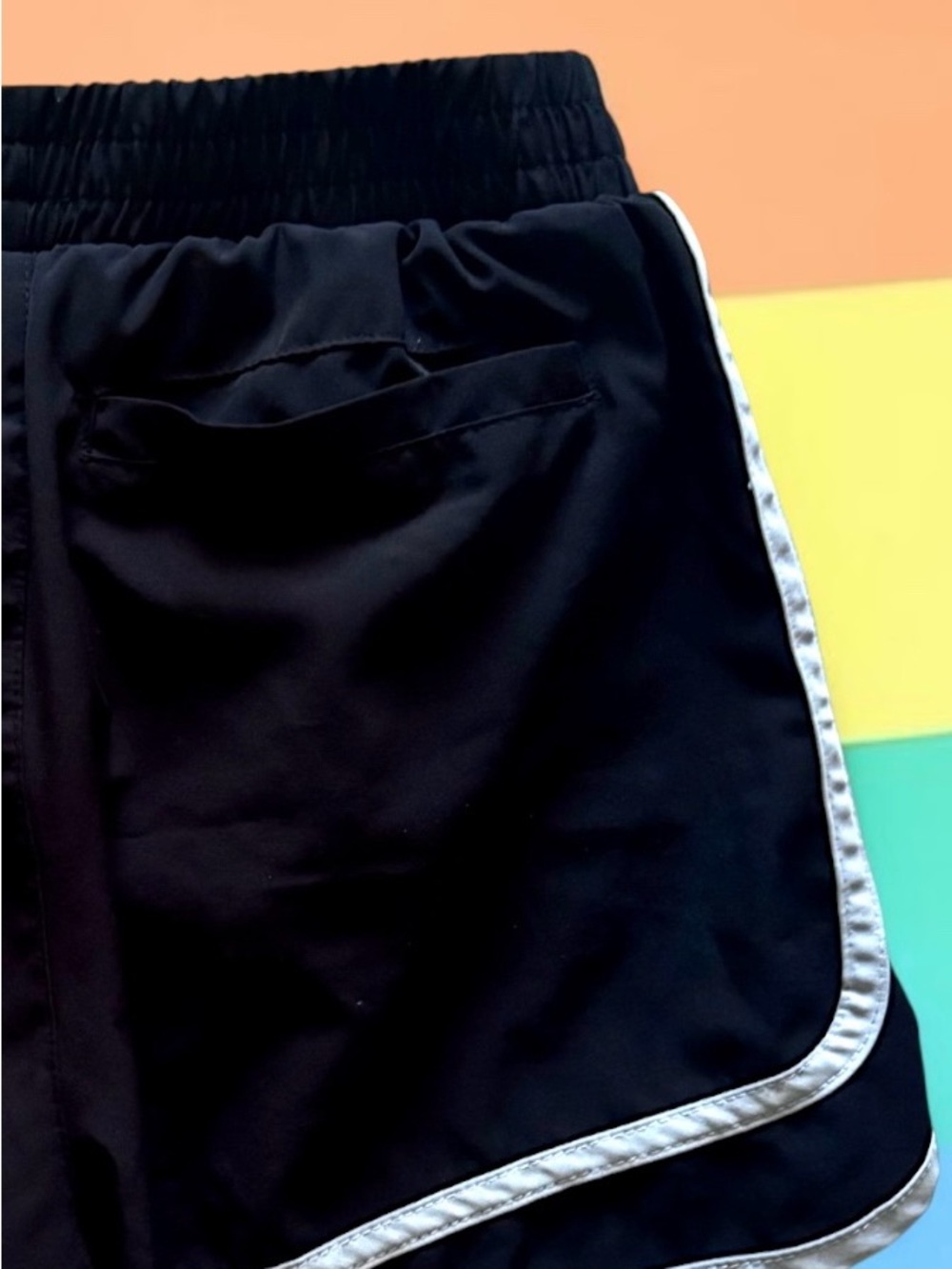 Champion Girls Athletic Shorts Black w/ White Trim Large (14/16) EUC - Picture 4 of 5